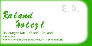 roland holczl business card
